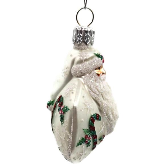 Patricia Breen Snowflake Noel Santa Claus Candy Canes Christmas Tree Ornament - Picture 5 of 10